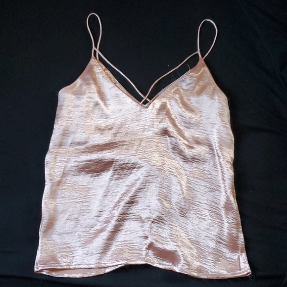 H&M Tops - H&M • Pale Pink Shimmer Tank